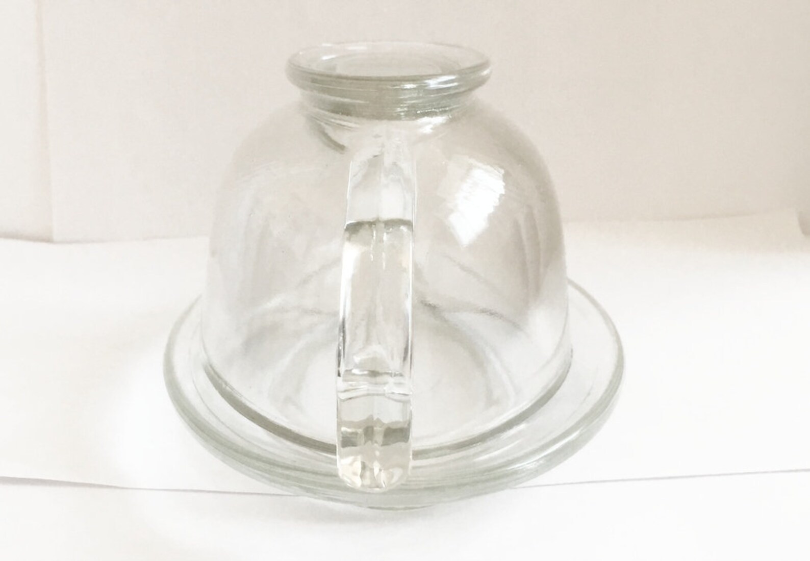 Vintage Pyrex Clear Glass Gravy Boat With Saucer Etsy