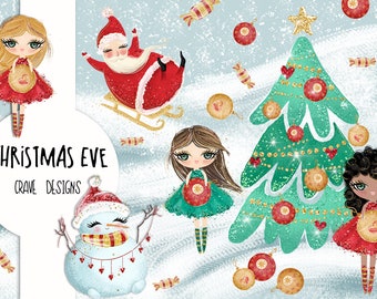 Christmas Clip Art Santa Clip art Winter Collection