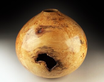 Big Spalted Sycamore Burr Vase 15x15inch