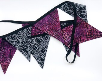 Purple and Black Bunting