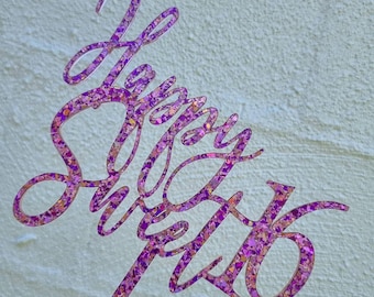 Sweet 16th Birthday Cake Topper