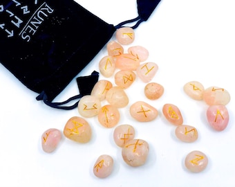 Rose Quartz Runes Set