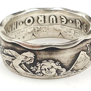 Coin ring made from 5 Euro coin 2019 Austria personalizable