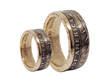 Partner rings wedding rings from USA coin