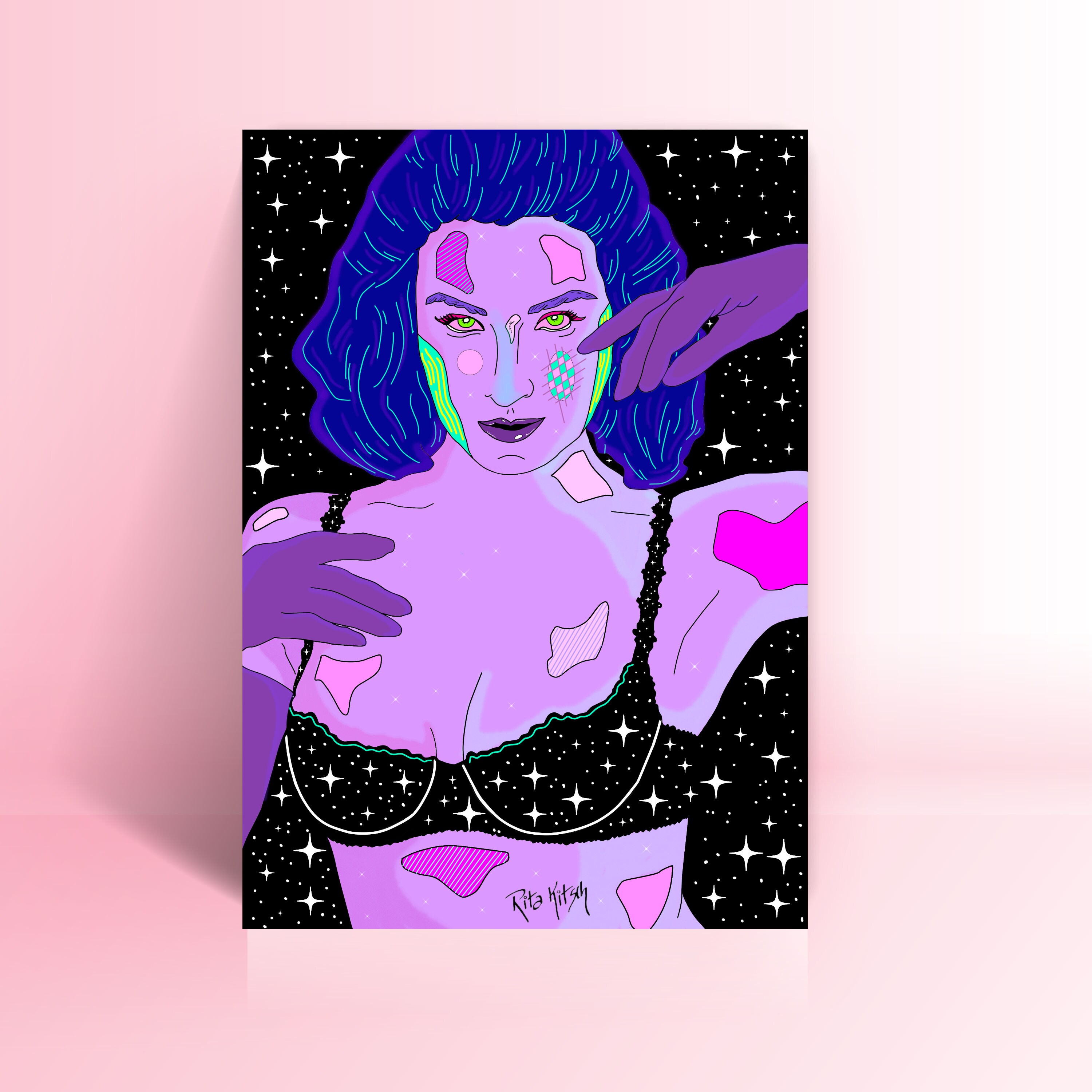 Illustration Dita Von Teese A6