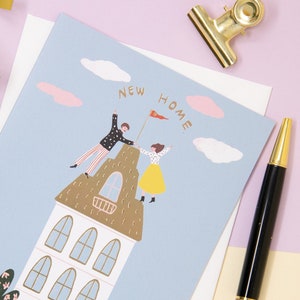 Carte cadeau de pendaison de crémaillère - Carte de voeux Home Sweet Home - Cadeau pour la première maison fabriqué au Royaume-Uni