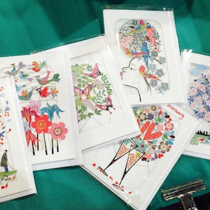 Paquete de 5 tarjetas de cumpleaños - Paquete de tarjetas de cumpleaños fabricado en el Reino Unido - Mezcla de tarjetas de felicitación cortadas con láser para cada ocasión