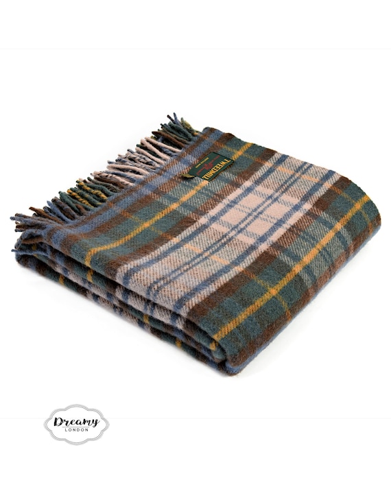 Vintage Scottish Dress Gordon Wool Tam | 100% Pure Wool · Heritage Ivy Old Money Antique Dress Gordon Tartan Wool Blanket - 100% Pure Wool  main image 2
