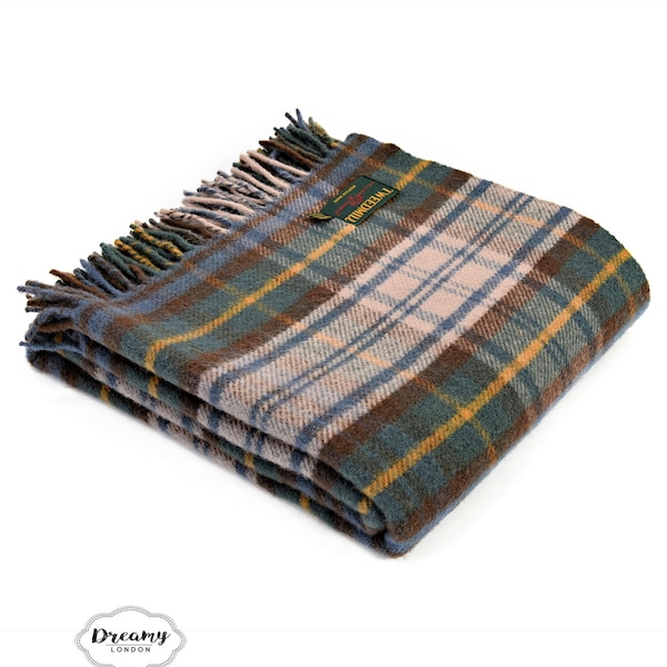 Scots Print Blanket - Burnett Tartan Crest Blanket To My Wife Style, Gift From Scottish Husband