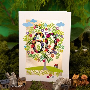 60th birthday card, 60th birthday gift, 60th birthday, 60th birthday ideas, 60th birthday gifts, happy 60th birthday, Happy Birthday, Tree gift, Adult Birthday Card, Happy Birthday Card, mum birthday card, birthday card mum, 60 birthday card