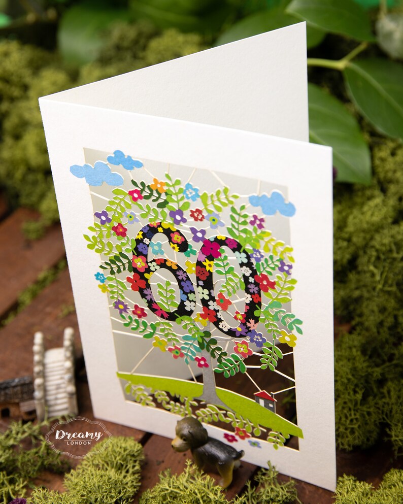 60th birthday card, 60th birthday gift, 60th birthday, 60th birthday ideas, 60th birthday gifts, happy 60th birthday, Happy Birthday, Tree gift, Adult Birthday Card, Happy Birthday Card, mum birthday card, birthday card mum, 60 birthday card