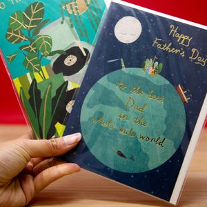 World's Best Dad Vatertag Grußkarte - Erster Vatertag Grußkarte Geschenk für Papa - Glückliche Vatertagskarte für Opa