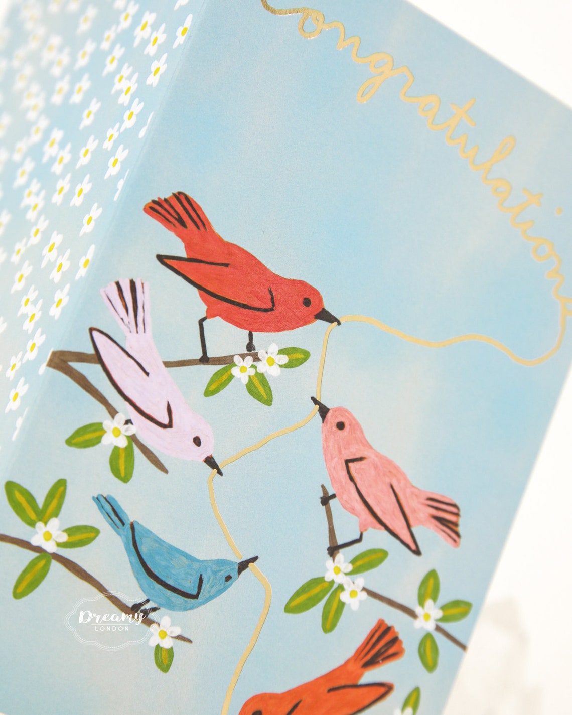 Herzlichen Glückwunsch Vögel Karte GlückwunschKarte Etsy