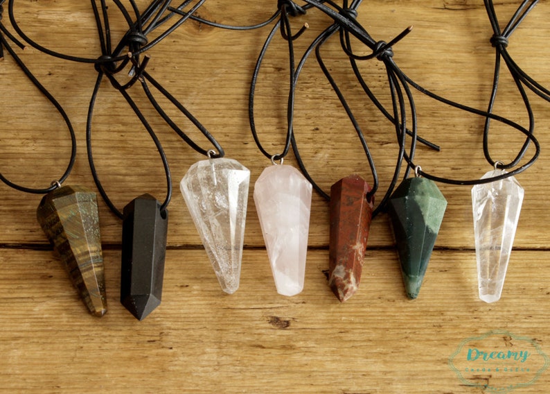 Inner Healing Crystal Rose Quartz Crystal Pendulum Crystal Pendant for Necklace
