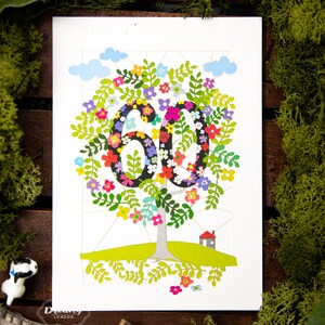 60th birthday card, 60th birthday gift, 60th birthday, 60th birthday ideas, 60th birthday gifts, happy 60th birthday, Happy Birthday, Tree gift, Adult Birthday Card, Happy Birthday Card, mum birthday card, birthday card mum, 60 birthday card