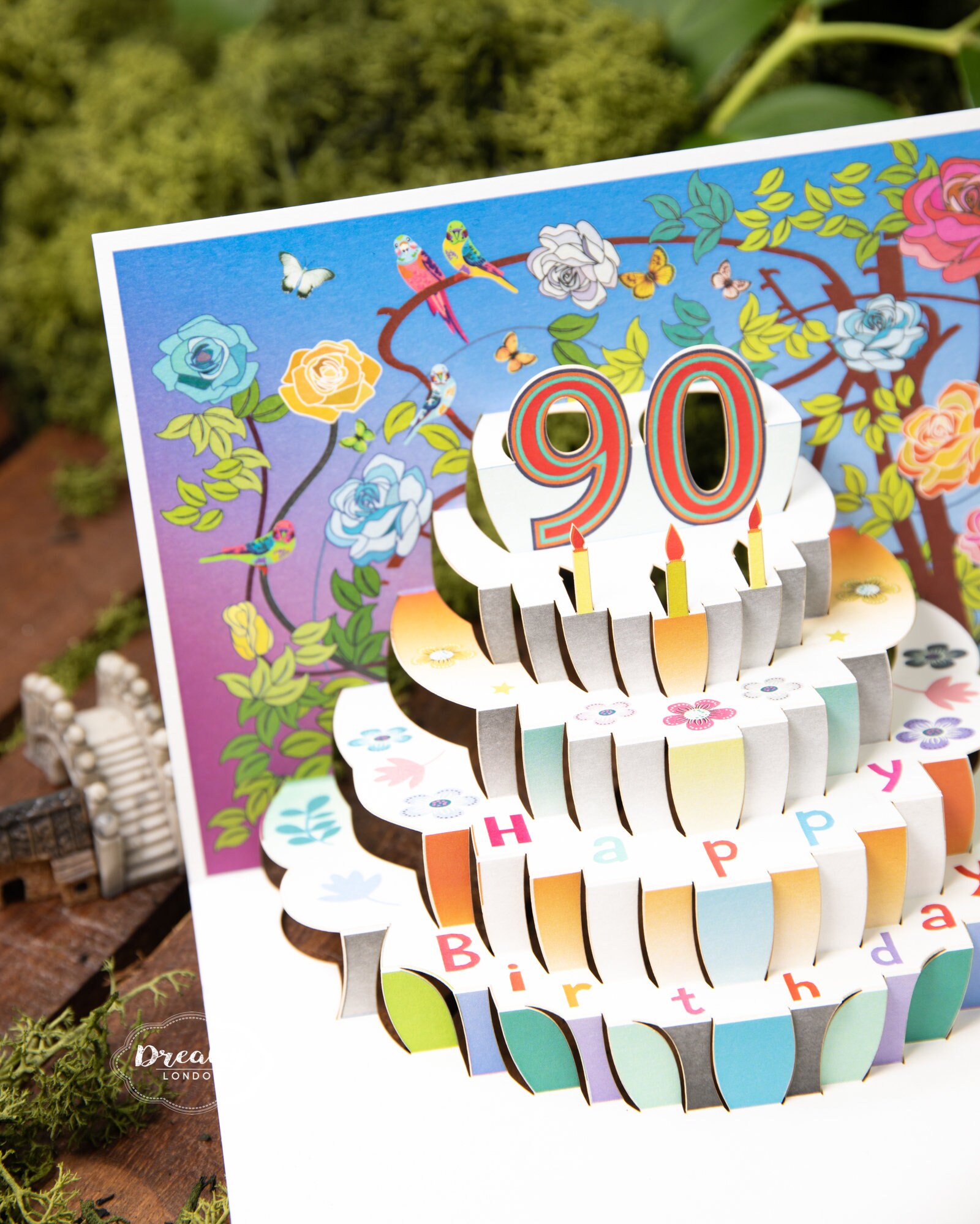 90th Birthday Card// Laser Cut Pop Up 90th Birthday Card 90th | Etsy