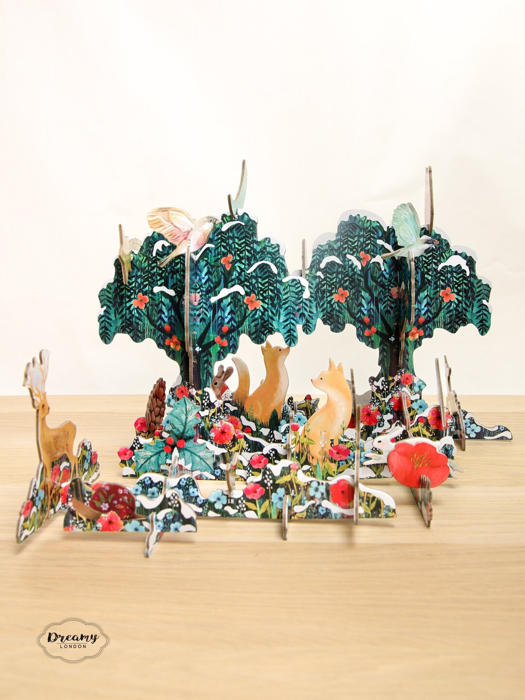 Christmas Pop & Slot Advent Calendar 2024 Forest 3D Advent Calendar for