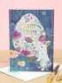 Bunny and Easter Eggs Card - Happy Easter Greeting Card - Easter Bunny ...