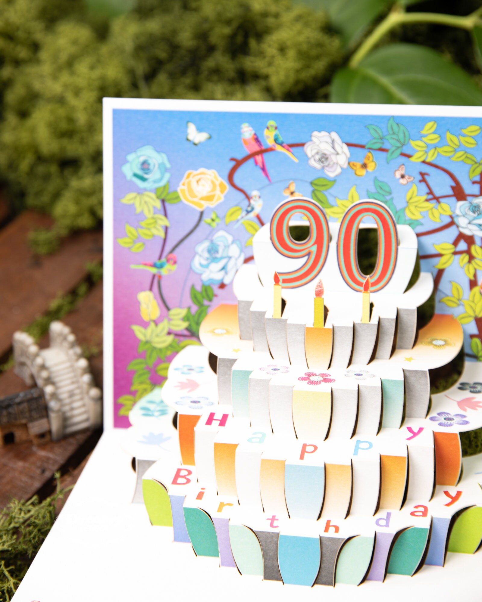 90th Birthday Card// Laser Cut Pop Up 90th Birthday Card 90th | Etsy