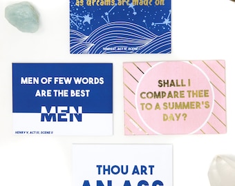Shakespeare Fridge Magnet Granny Gift - London Fridge Magnet Kitchen Decor - Fridge Magnet Teacher Gift
