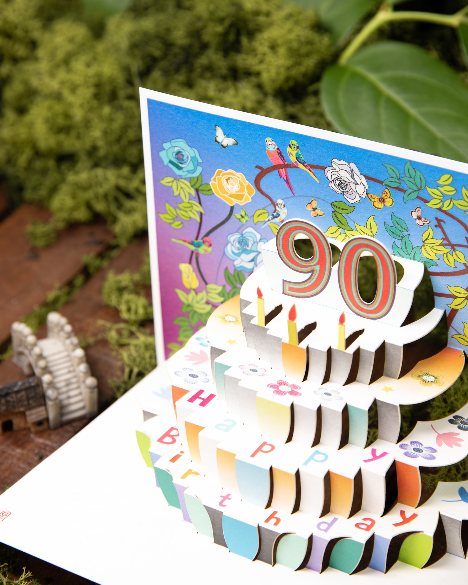 90th Birthday Card// Laser Cut Pop Up 90th Birthday Card 90th | Etsy