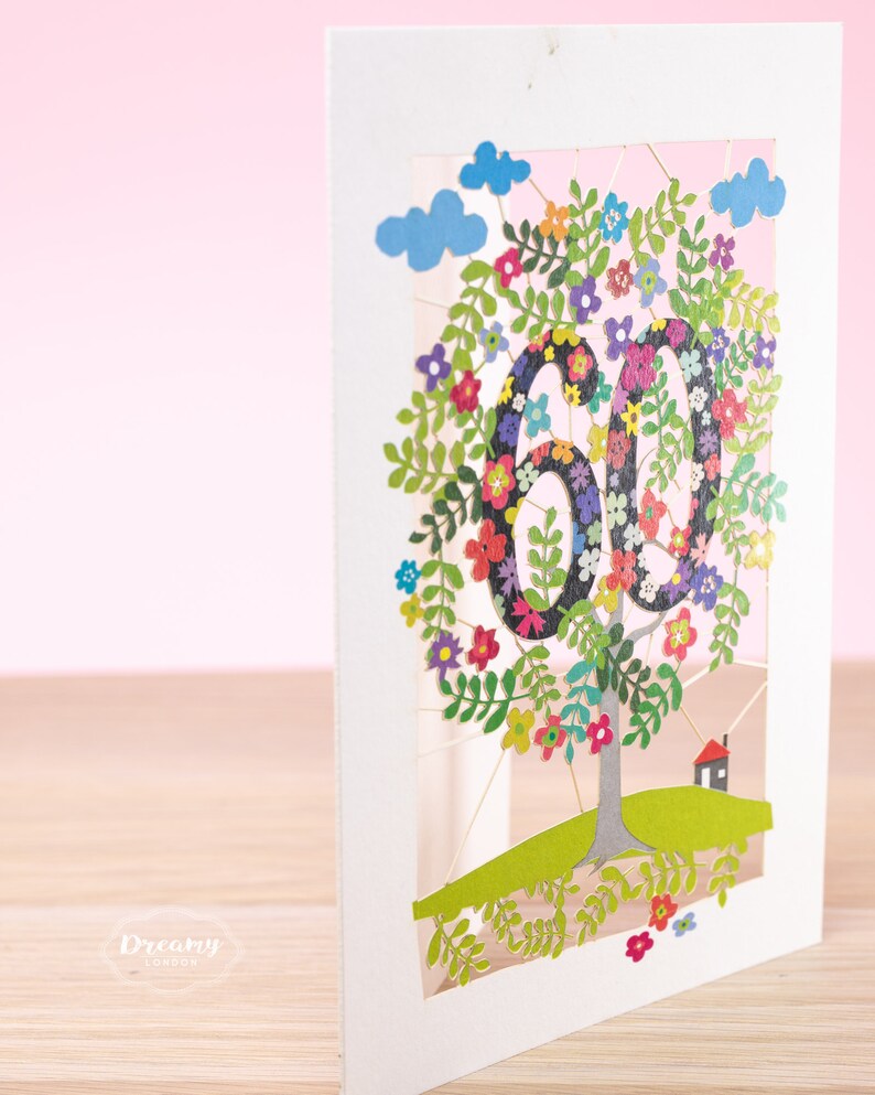 60th birthday card, 60th birthday gift, 60th birthday, 60th birthday ideas, 60th birthday gifts, happy 60th birthday, Happy Birthday, Tree gift, Adult Birthday Card, Happy Birthday Card, mum birthday card, birthday card mum, 60 birthday card