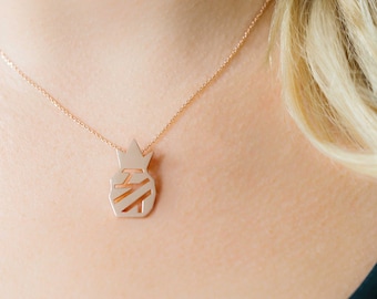 Pineapple Pendant, Yellow Gold
