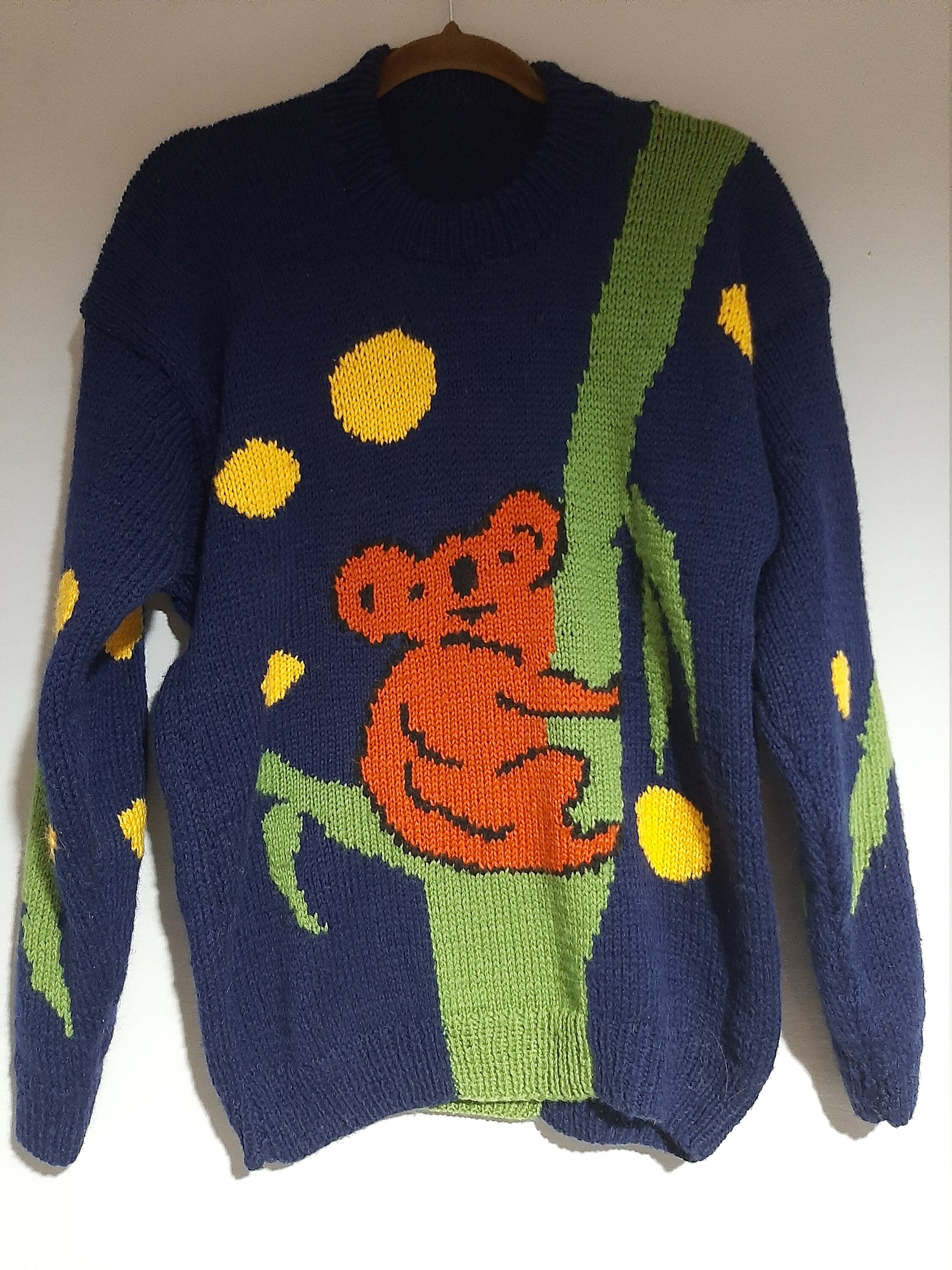 Princess Diana Koala Sweater Replica Handmade Hand/Knit Etsy