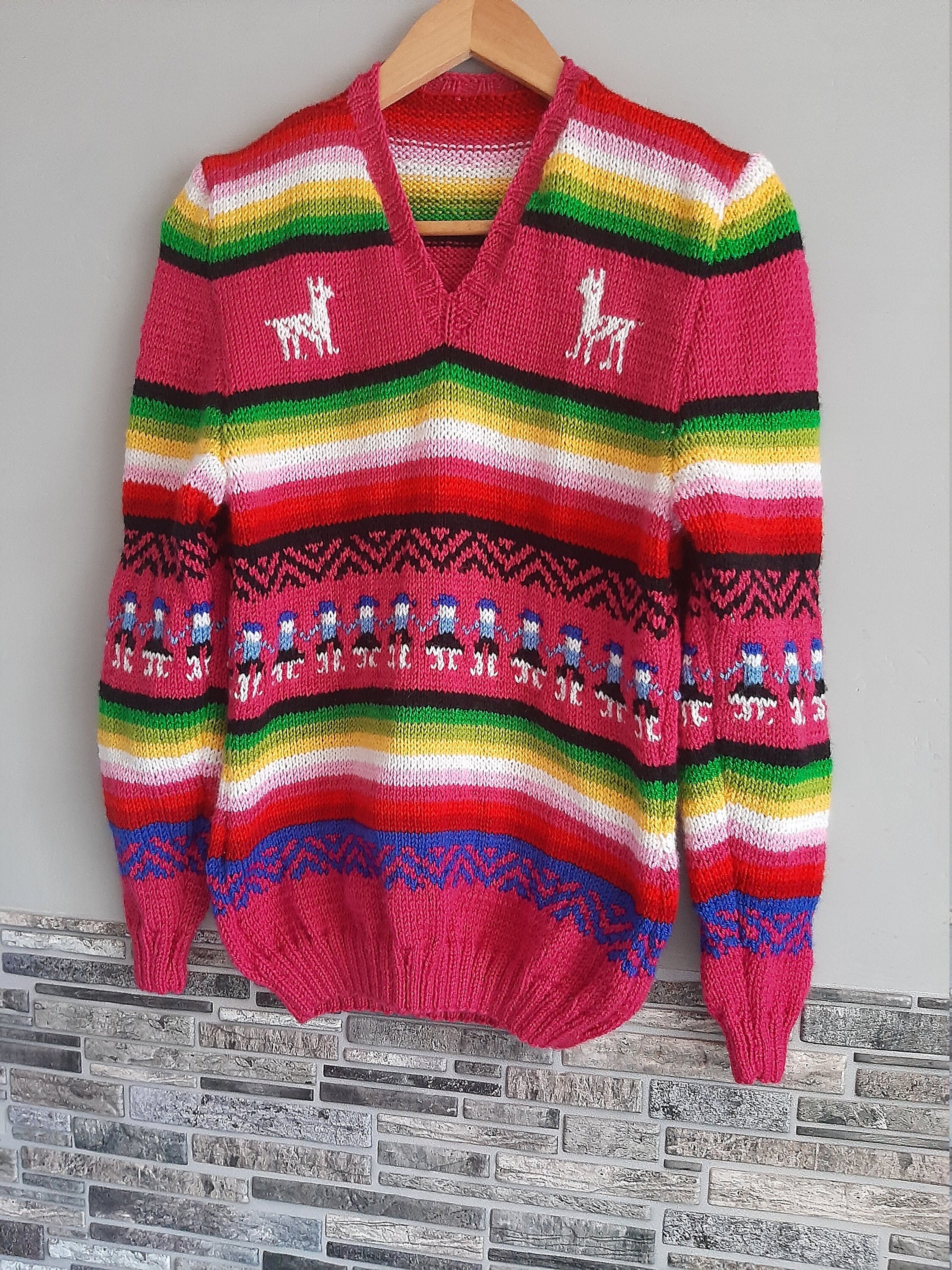 Princess Diana Llama Sweater Replica, Handmade/hand Knit Princess Diana Llama Sweater Replica, Handmade/hand Knit