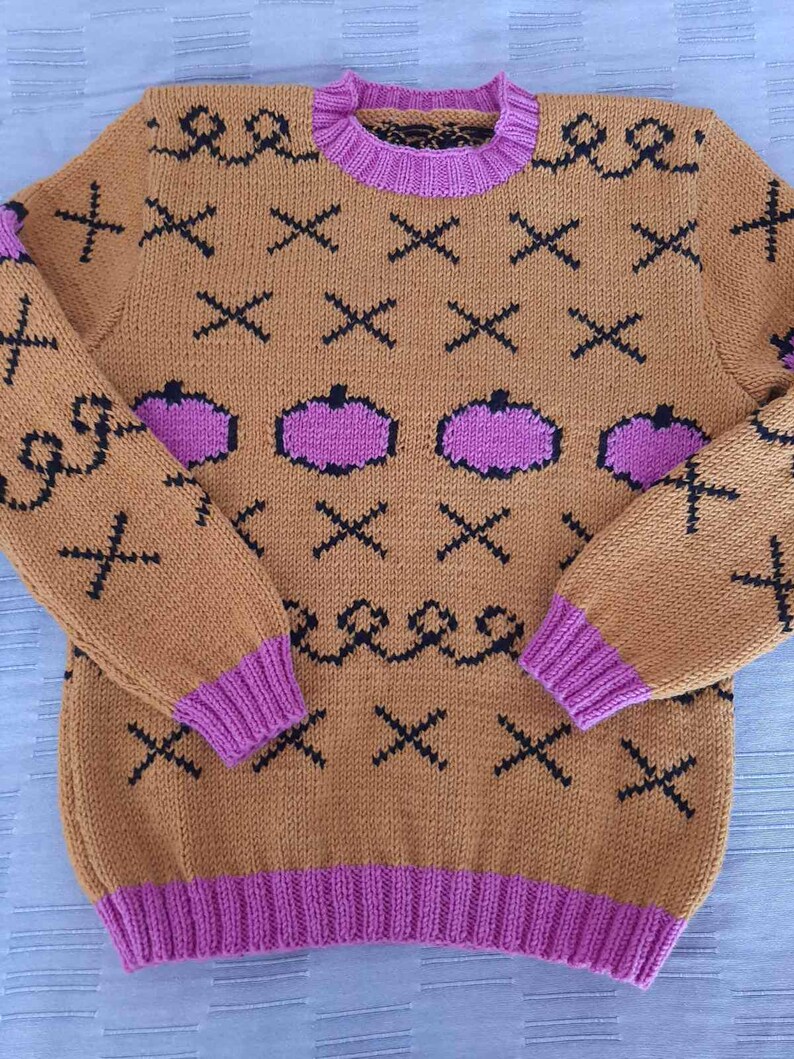 Hand-Knit Bojack Horseman Inspired Apple Sweater: Mustard Wool Blend image 10