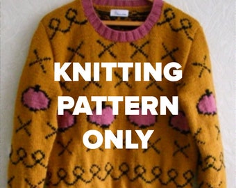 Bojack Horseman Inspired Sweater Knitting Instruction (PDF Pattern)
