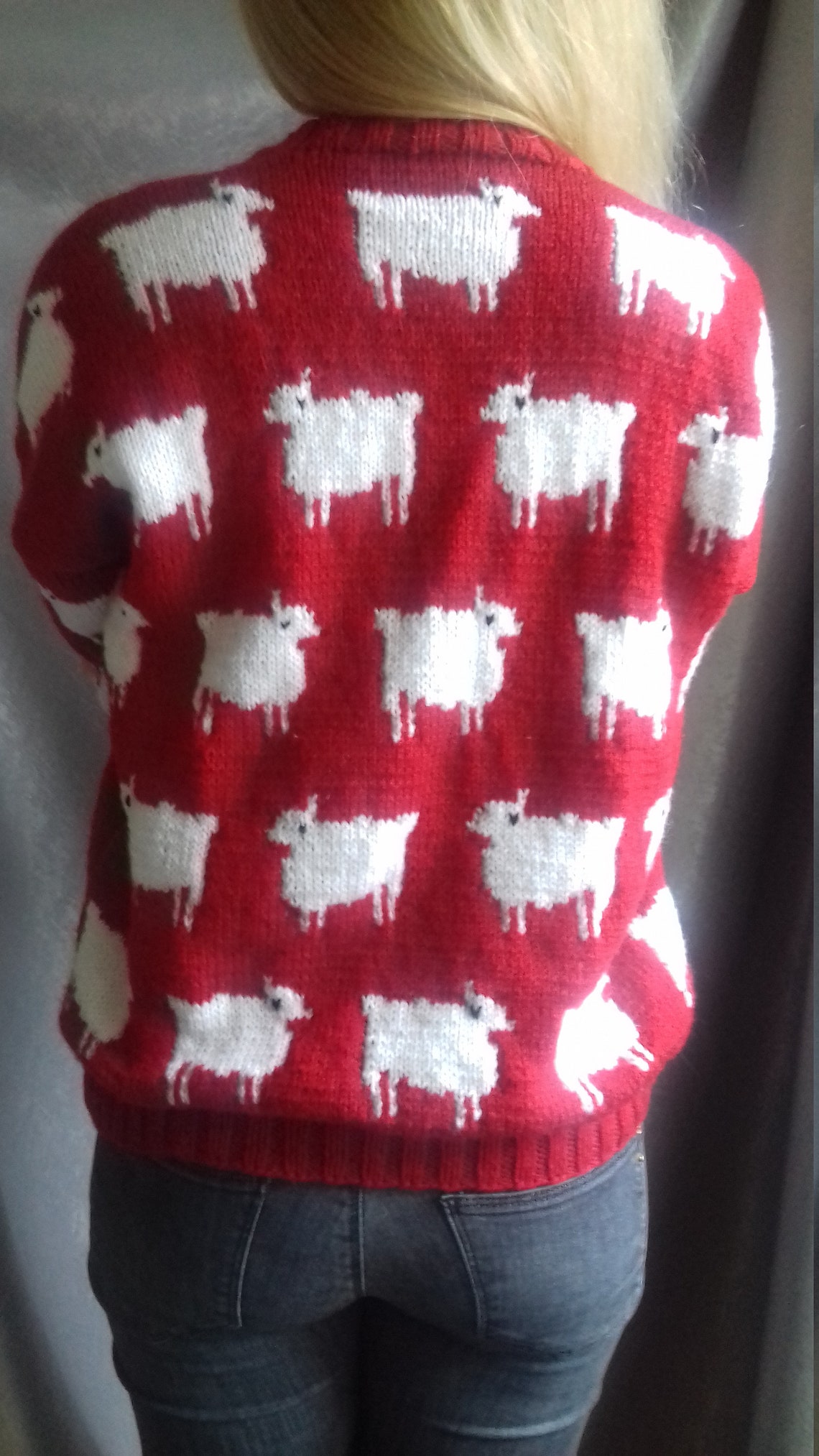 Princess Diana Black Sheep Sweater Replica Handmade Hand/Knit Etsy