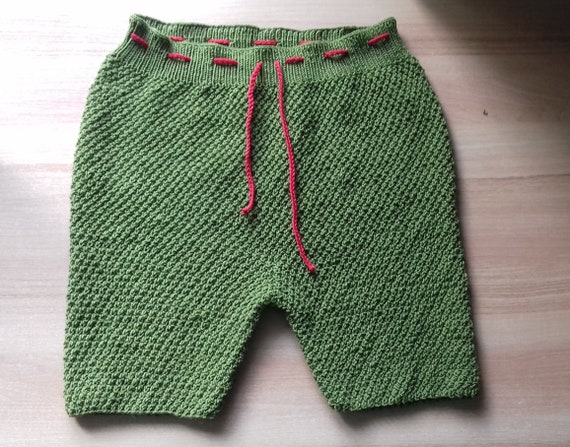 Hand Knit Handmade Underwear panties shorts Soft Warm Men s Wool