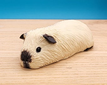 Californian Guinea Pig Figurine, Mini guinea pig ornament, Pet loss gift