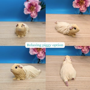 Personalised Mini Guinea Pig Figurine, Pet Memorial Gift, Personalised Pet Portrait, Miniature Ornament image 4