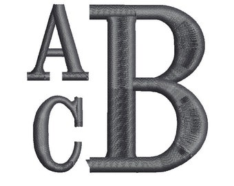 SALE** Stack Monogram Embroidery Font 4 Sizes Machine BX Embroidery Fonts Embroidery Monogram Fonts 3 Letter Monogram