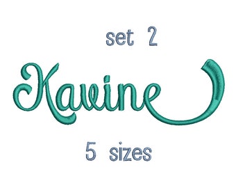 SALE** Set 2 Atlantis Embroidery Font 5 Sizes Machine BX Embroidery Fonts Alphabets Embroidery Designs PES - Instant Download