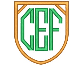 WYPRZEDAŻ** Monogram ośmiokątny Czcionka do haftu 4 rozmiary 5"-6,5" Czcionki do haftu maszynowego BX Czcionki do monogramów do haftu Monogram 3-literowy