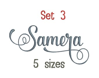 SALE** Set 3 Anthem Embroidery Font 5 Sizes Machine BX Embroidery Fonts Alphabets Embroidery Designs PES - Instant Download