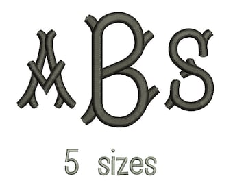 WYPRZEDAŻ** Czcionka do haftu Tagliato Monogram 5 rozmiarów Czcionki do haftu maszynowego BX Czcionki do haftu monogramowego Czcionki do haftu monogramowego 3-literowe