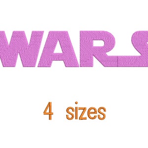 SALE** Star Wars Embroidery Font 4 Sizes Machine BX Embroidery Fonts Alphabets Embroidery Designs PES - Instant Download