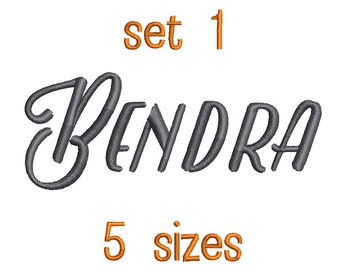 SALE** Set 1 Vigneta Embroidery Font 5 Sizes Machine BX Embroidery Fonts Alphabets Embroidery Designs PES - Instant Download