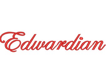 SALE** Edwardian Embroidery Font 4 Sizes Machine BX Embroidery Fonts Alphabets Embroidery Designs PES - Instant Download
