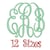 Interlocking Monogram Embroidery Font 4 Sizes Machine BX Embroidery ...