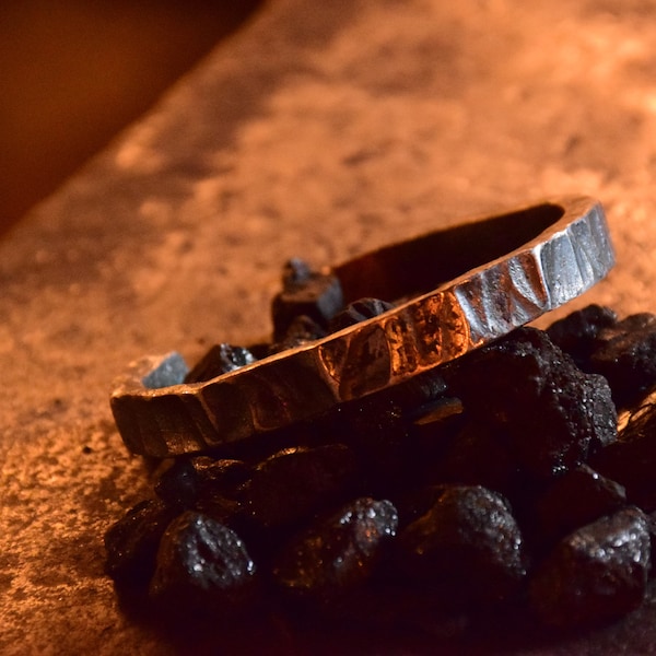 Bracelet acier forgé - bracelet metal - viking, celtique, metalhead - acier brut -  bracelet homme - bracelet femme - bracelet poignet