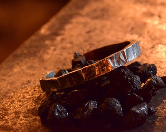 Forged steel bracelet - metal bracelet - viking, celtic, metalhead - raw steel - men's bracelet - women's bracelet - wrist bracelet