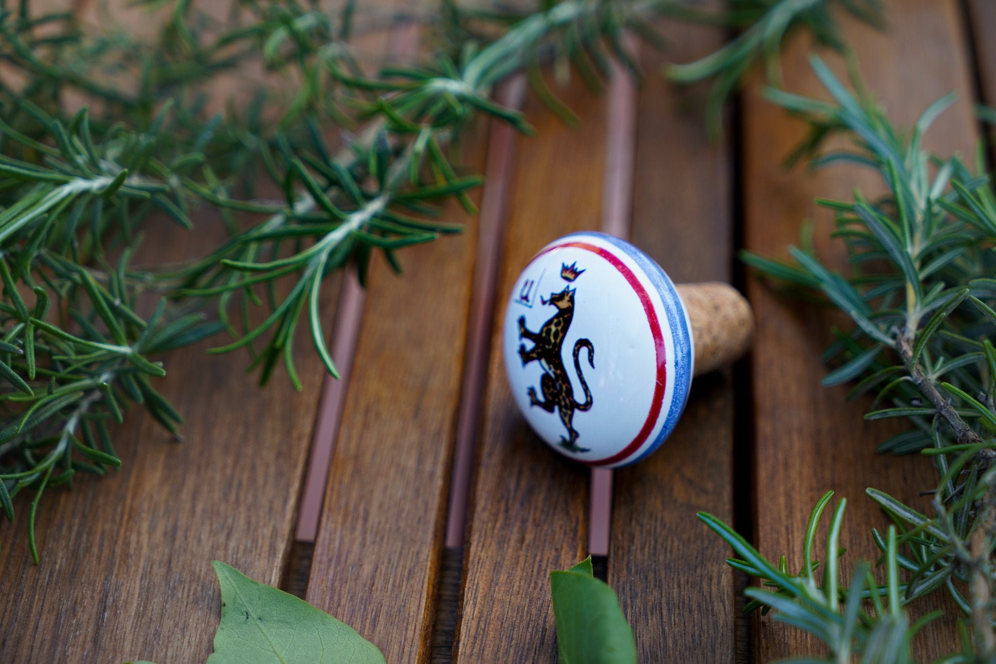 Italian Ceramic Stopper for bottle of wine or liquor with the Etsy