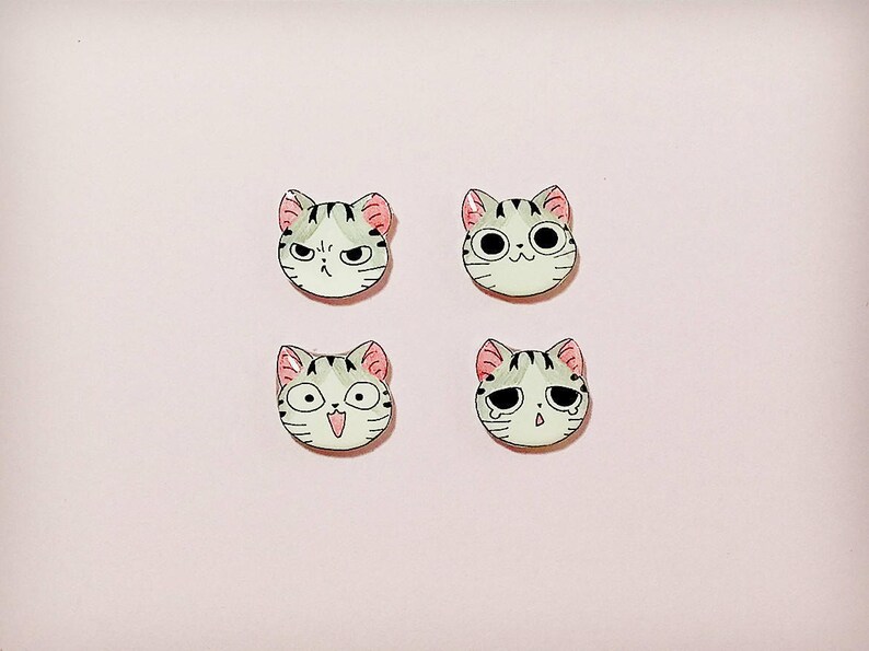 Fun Acrylic Kitten Cat Earrings For Women - Cute Dangle Statement Jewelry, Adorable Pet Gift - View #3
