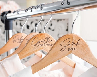 Personalized Bridesmaid Hanger, Bride Hanger, Bridesmaid Gift, Wedding Hanger, Bridesmaid Dress Hanger, Custom Bridal Hanger