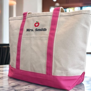 Personalized Teacher Tote Bags